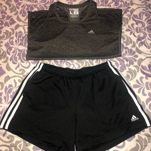 NWOT Adidas Tank & Shorts Set L